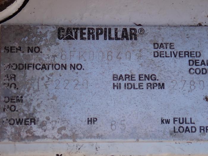 Used CAT 3054 Diesel Engine Power Unit A/R 6I-2220