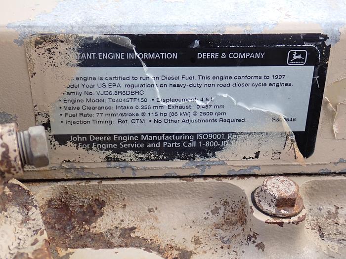 Used 1997 John Deere 4045TF150 115 HP Diesel Engine 