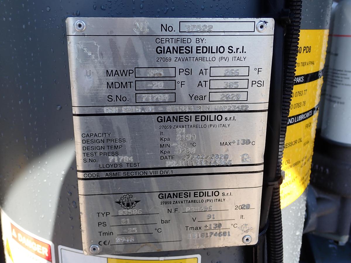 Used 2020 Atlas Copco XAS950 PD8 950 CFM Air Compressor 490 HOURS!!