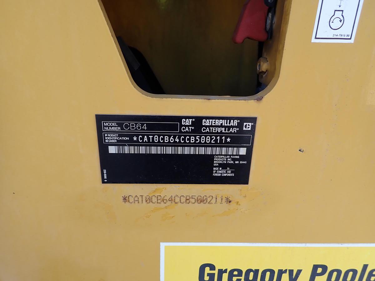 Used 2015 CAT CB64 Double Drum Roller