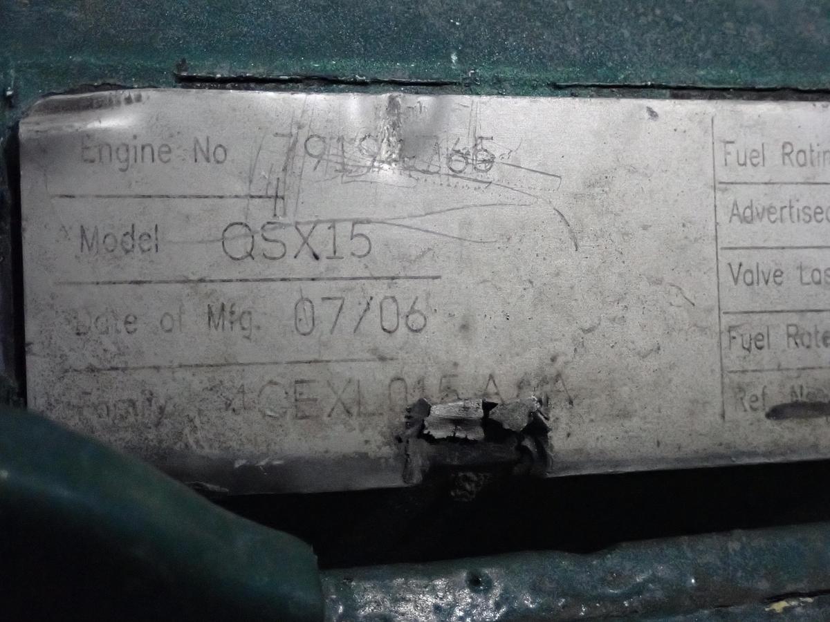 Used 2006 Cummins QSX15 600 Diesel Engine CPL 2825