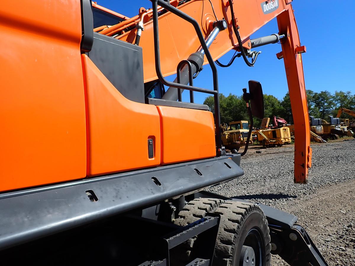 Used 2019 Doosan DX210WMH-5 Wheeled Excavator Material Handler