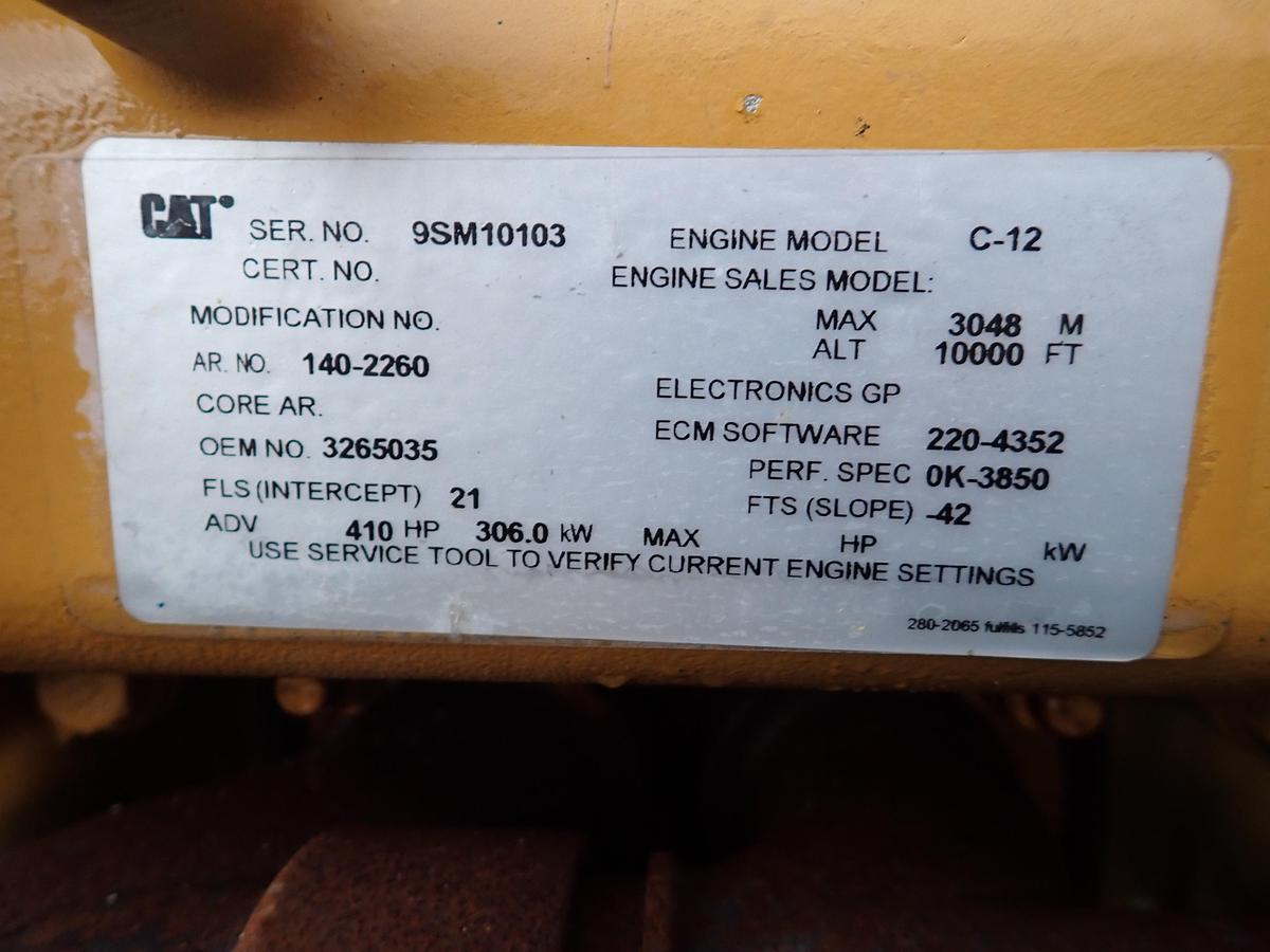Used 2007 CAT C12 Diesel Truck Engine GOV'T SURPLUS 232 HOURS!!