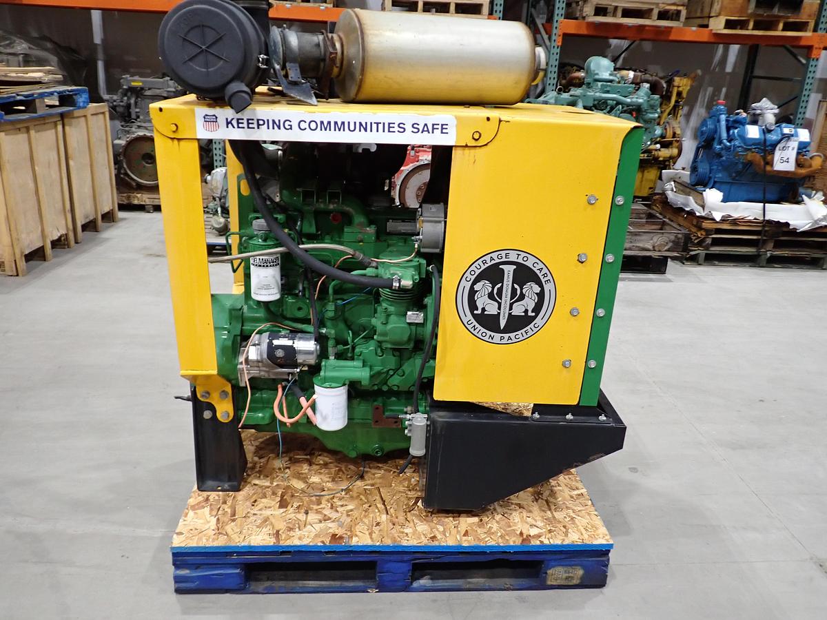 Used 2014 John Deere 4045TF280 LOW HOUR Diesel Engine POWER UNIT