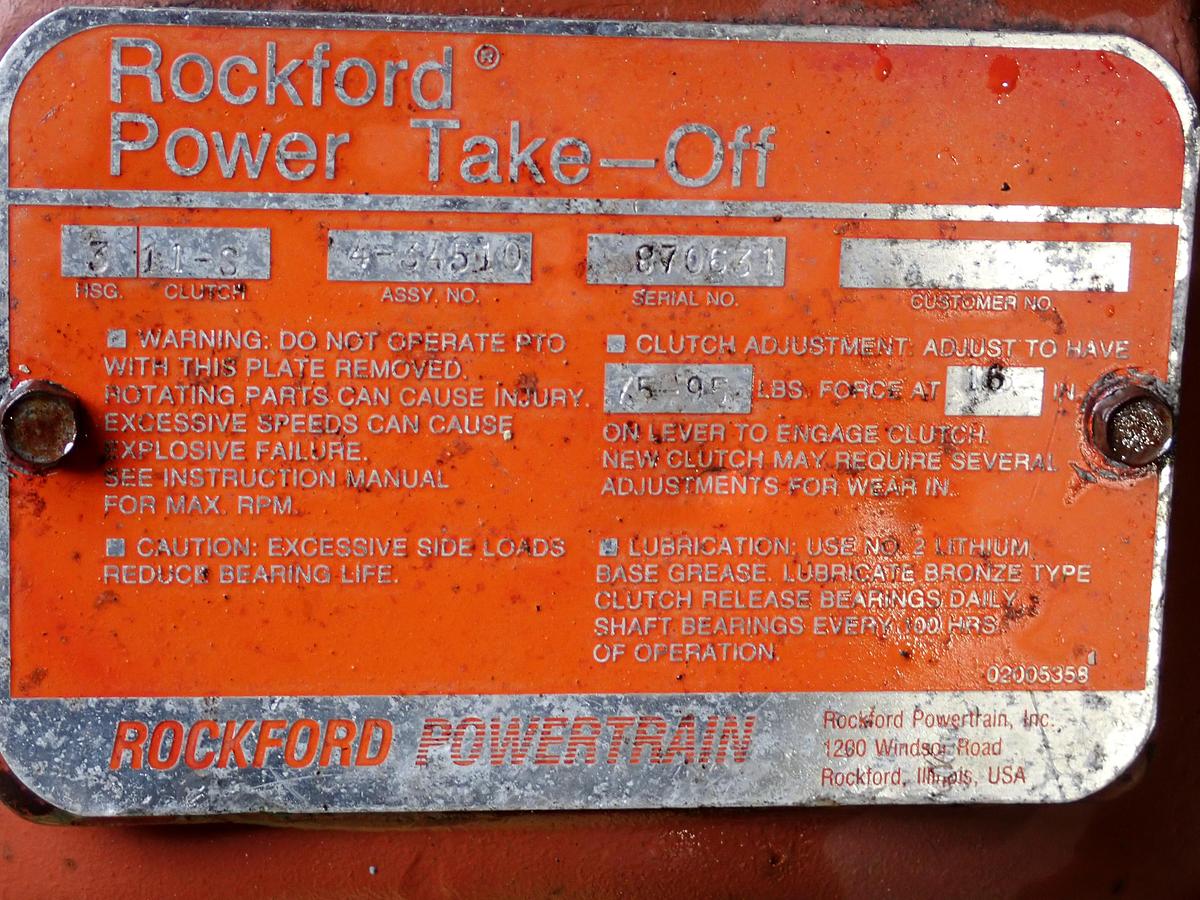 Used John Deere 4045TF001 Turbo Diesel Engine POWER UNIT w/ PTO Clutch