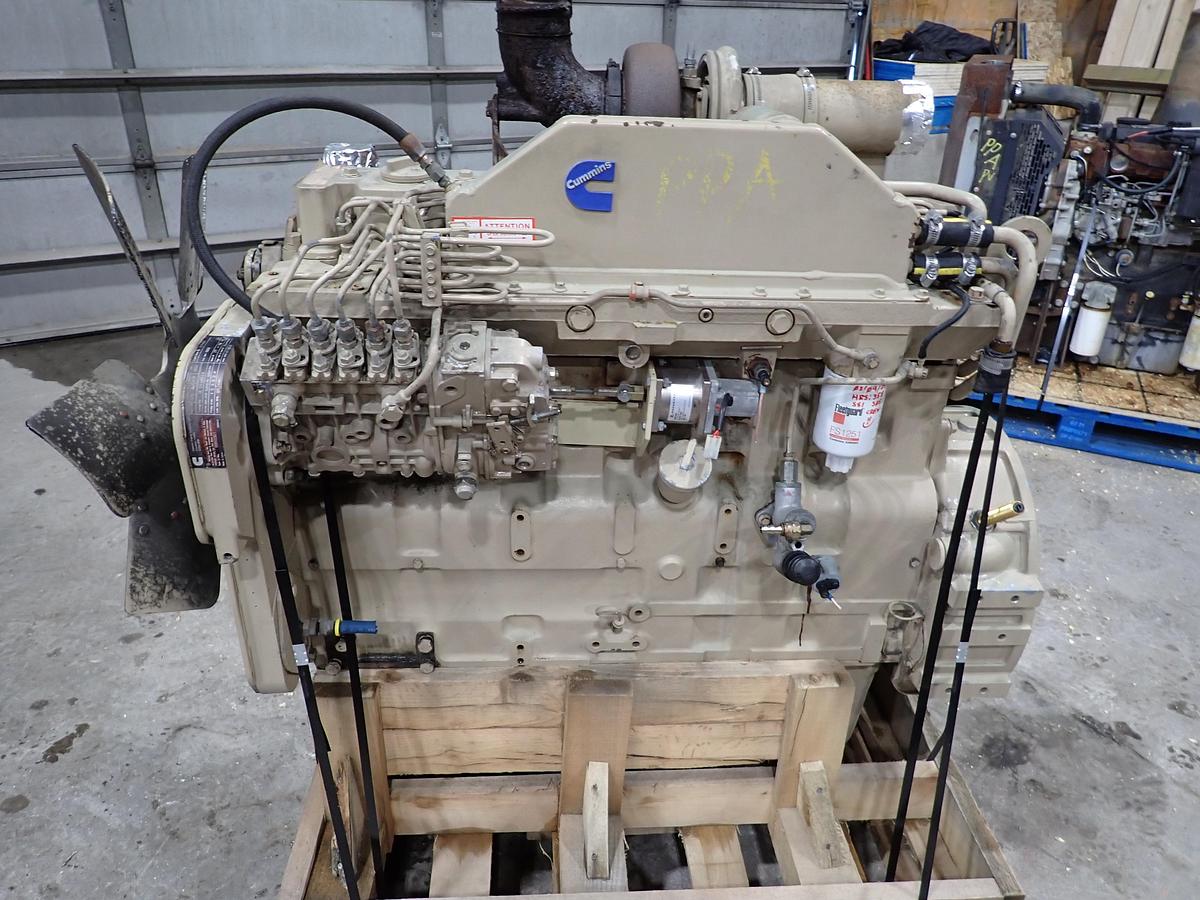 Used 1995 Cummins 6CTA 8.3 Turbo Diesel Engine 384 HOURS!