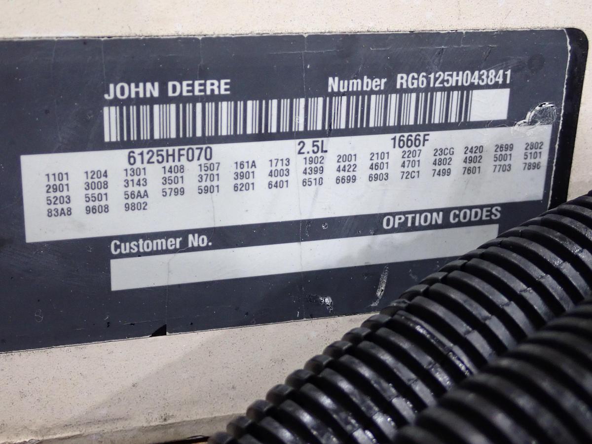 Used 2004 John Deere 6125HF070 Diesel Engine 2023 HOURS!