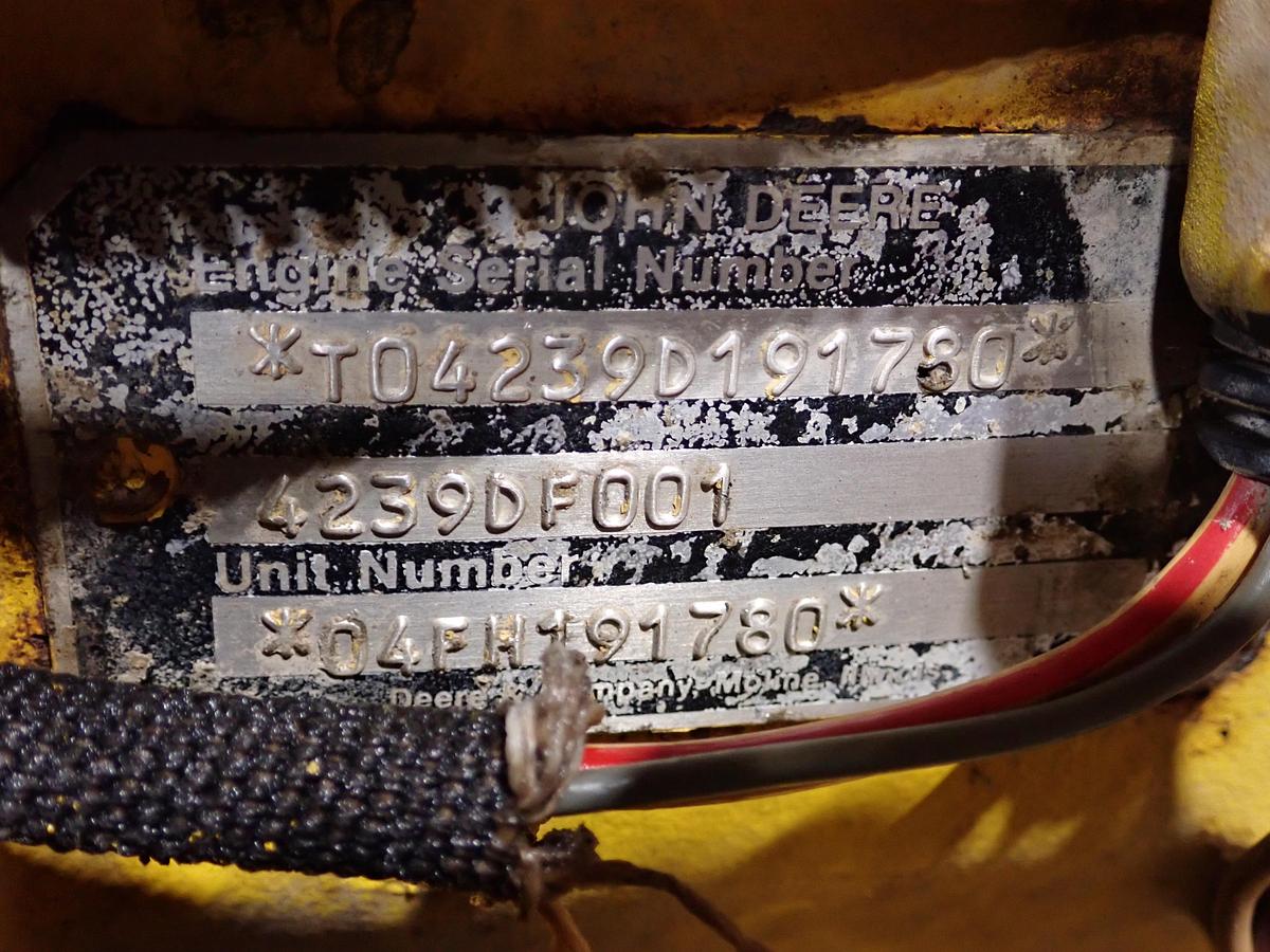 Used John Deere 4239DF001 Diesel Engine