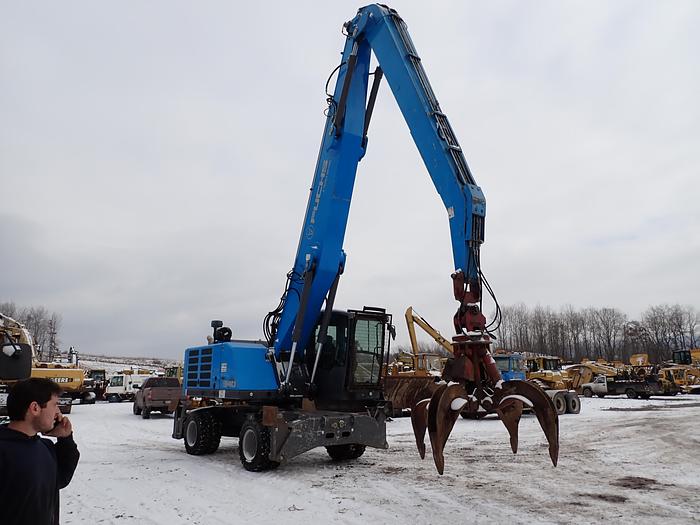 Used 2019 Fuchs MHL340 Material Handler w/ Anvil Rotating Grapple
