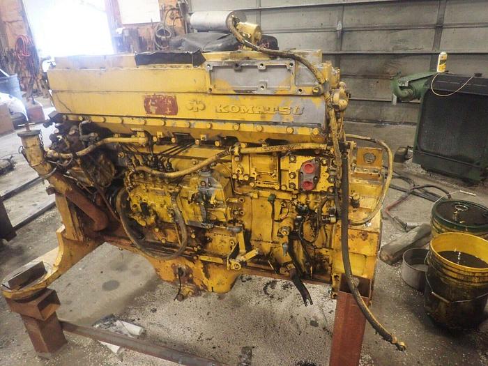 Used Komatsu SA6D140-1 Turbo Diesel Engine GOOD RUNNER! PC650-3 Excavator