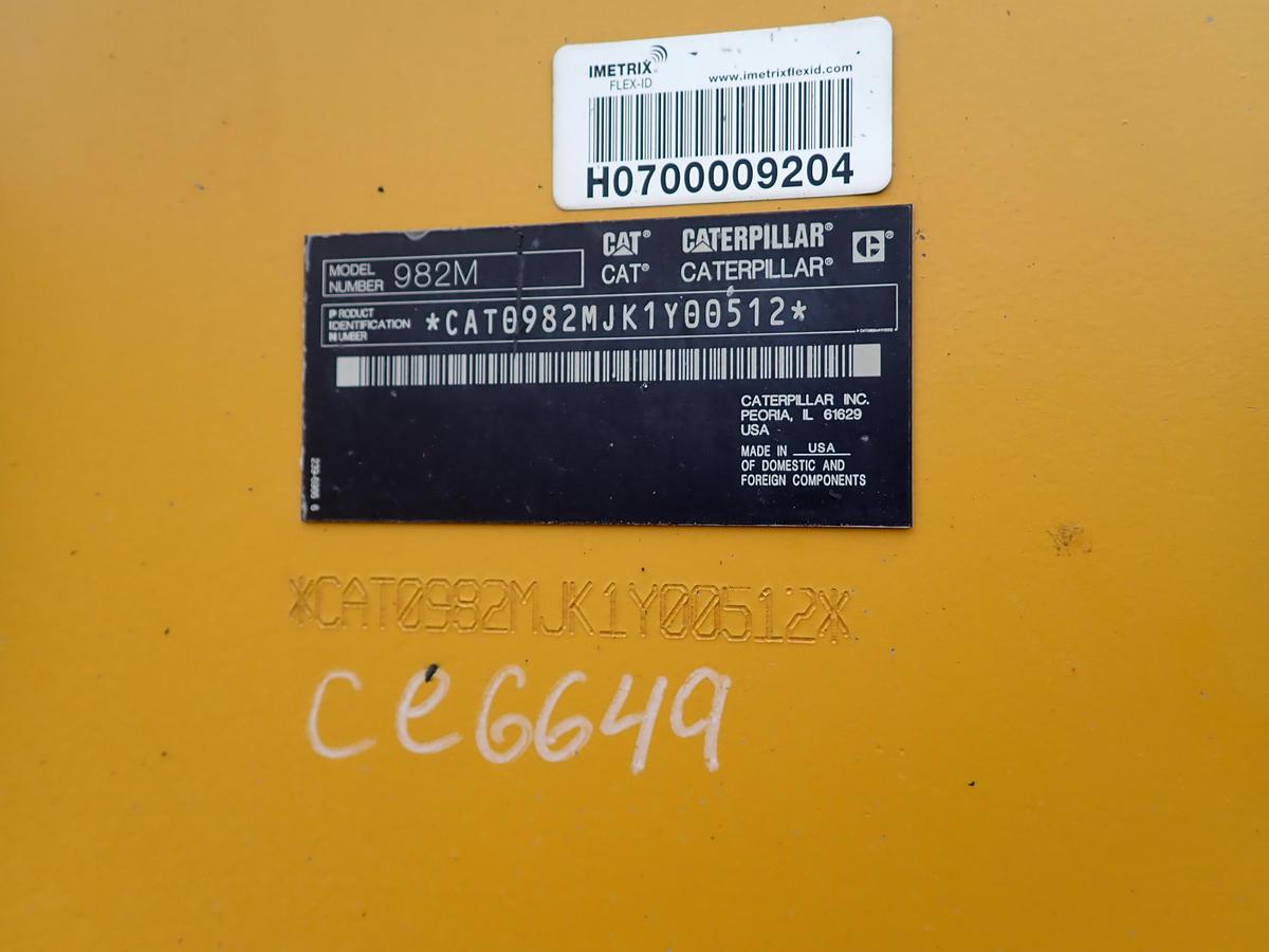 Used 2015 CAT 982M Wheel Loader