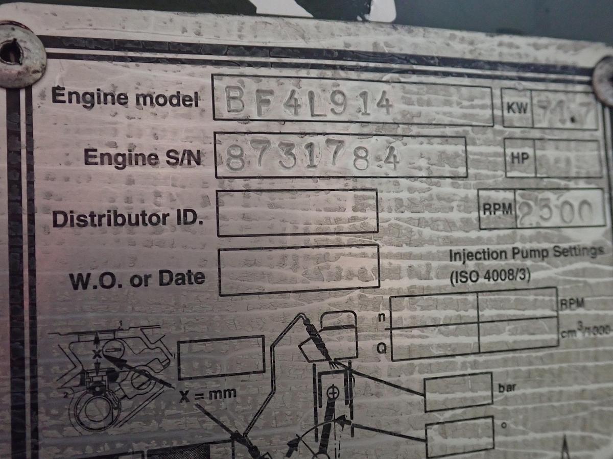 Used 2005 Deutz BF4L914 Turbo Diesel Engine