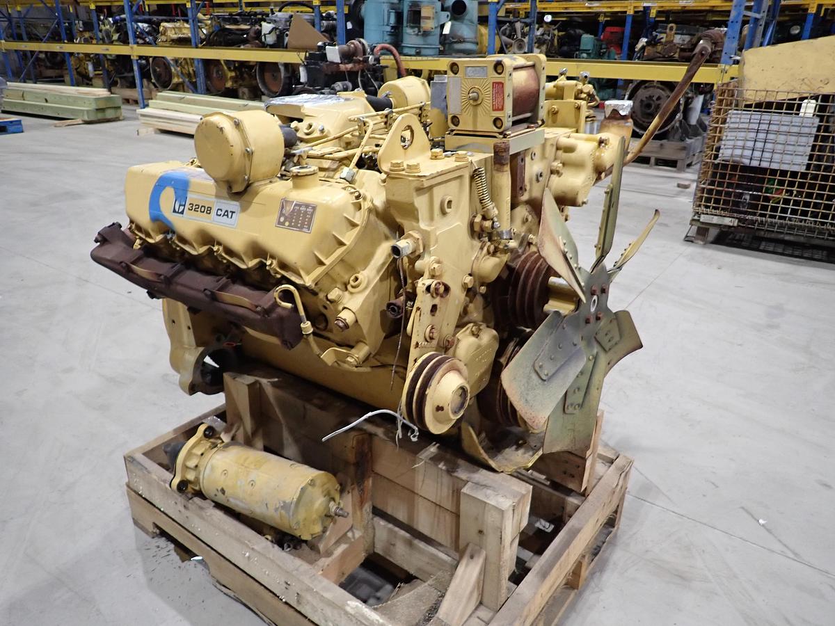 Used CAT 3208T Turbo Diesel Industrial Engine 1W7200
