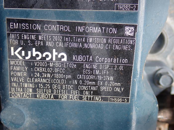 Used 2012 Kubota V2003 Diesel Power Unit