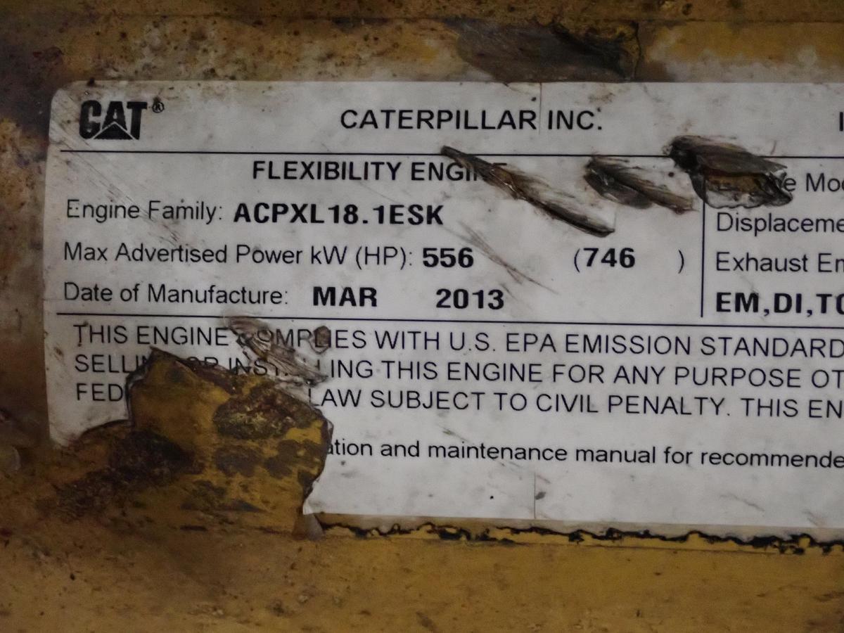 Used 2013 CAT C18 Twin Turbo Diesel Engine AR # 366-9753