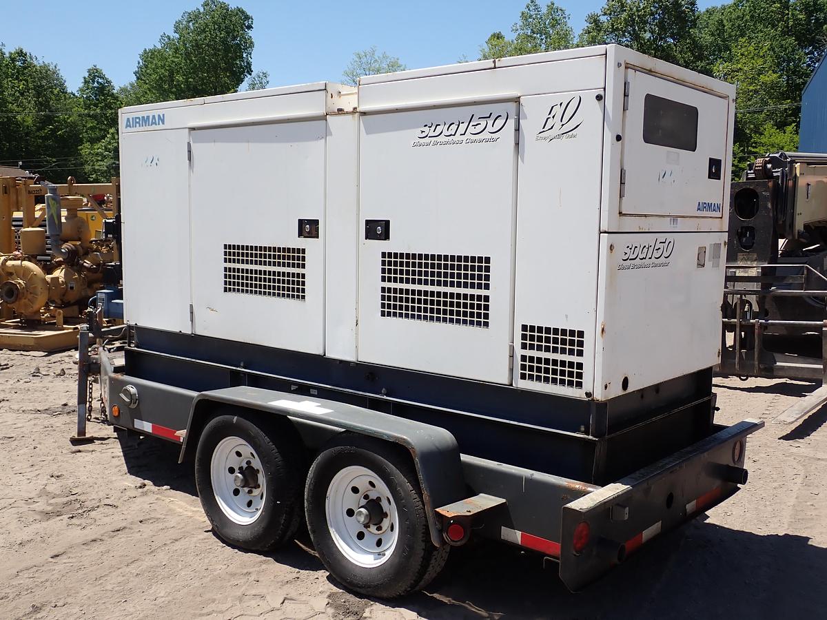 Used Airman SDG150 150 KVA Mobile Generator