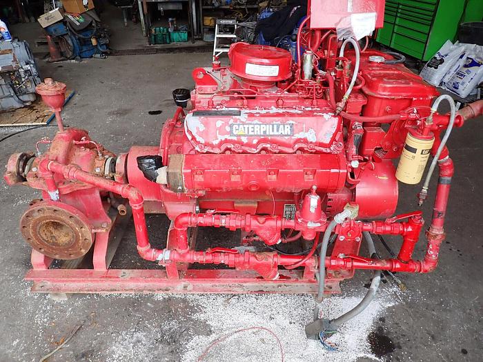 Used 1997 RB Pump 6x6 Fire Pump LOW HOURS! CAT 3208 MARINE DIESEL Split Case