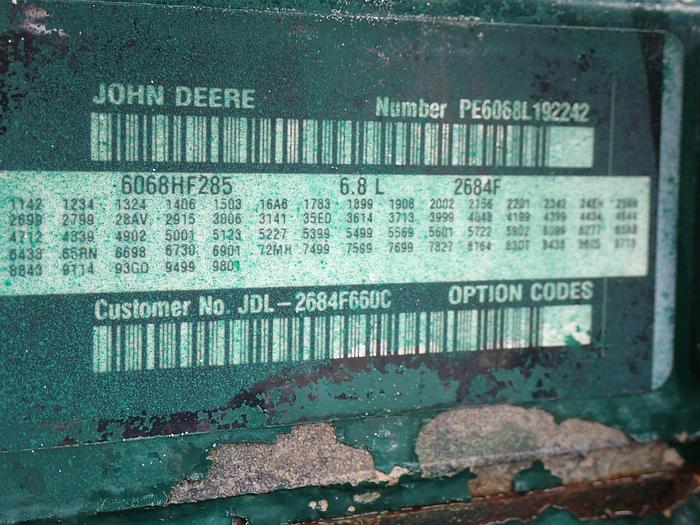 Used 2011 John Deere 6068HF285 Diesel Power Unit