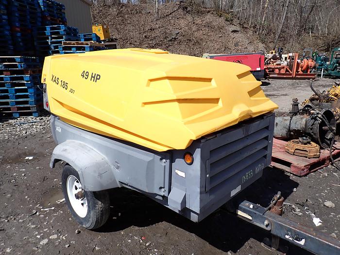 Used 2013 Atlas Copco XAS185JD7 185 CFM Air Compressor