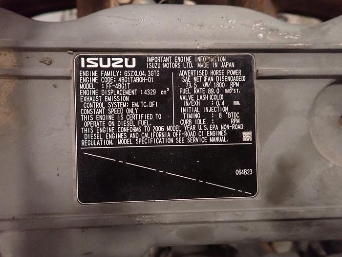 Used Isuzu 4BG1T Turbo Diesel Engine MINT RUNNER! VIDEO! 4BG1 Excavator Generator