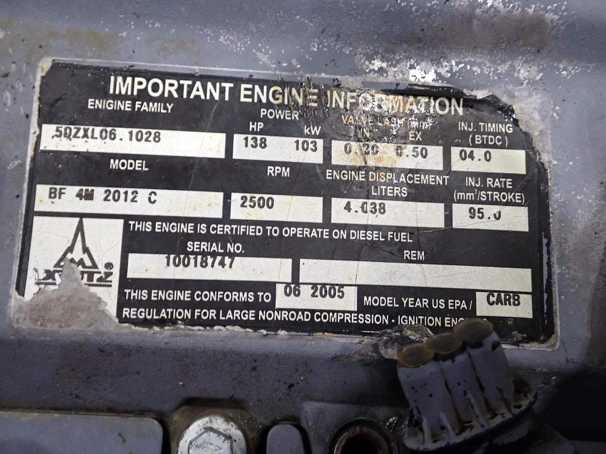 Used 2005 Deutz BF4M2012C Diesel Engine