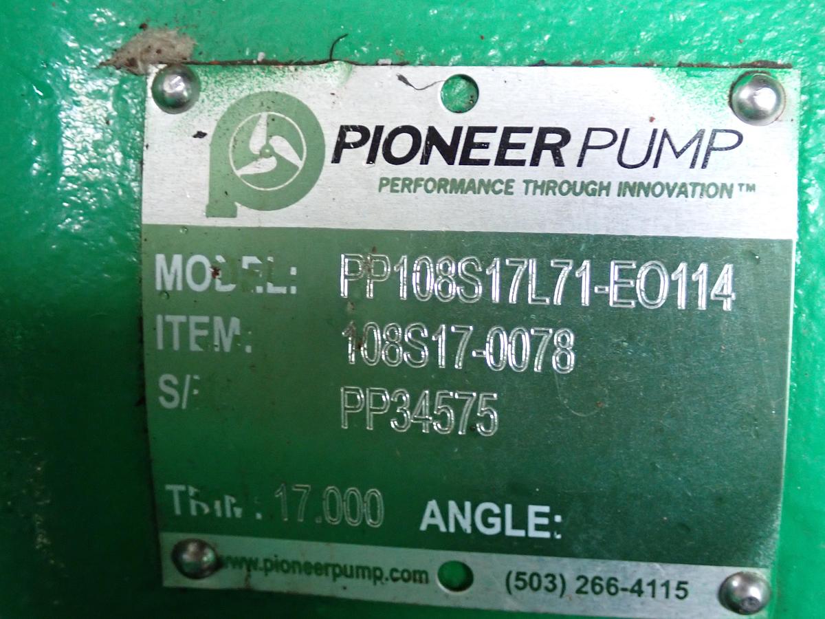 Used 2018 Pioneer SAPP108S17L7 10x8 Enclosed Water Pump