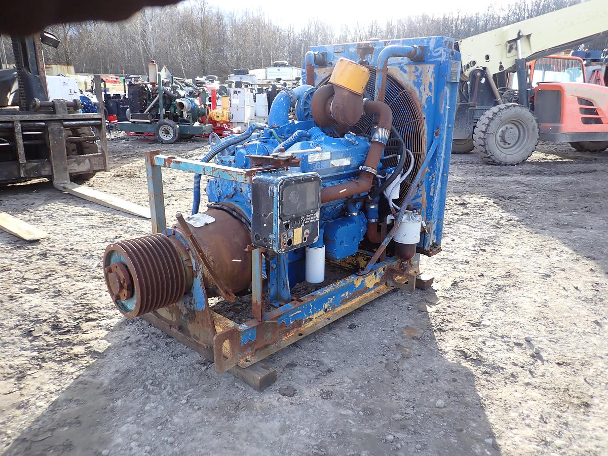 Used 1989 Detroit Diesel 8V92TA Engine POWER UNIT w/ PTO CLUTCH