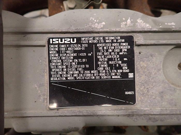 Used Isuzu 4BG1T Turbo Diesel Engine GOLD RUNNER! VIDEO! 4BG1 Excavator Generator