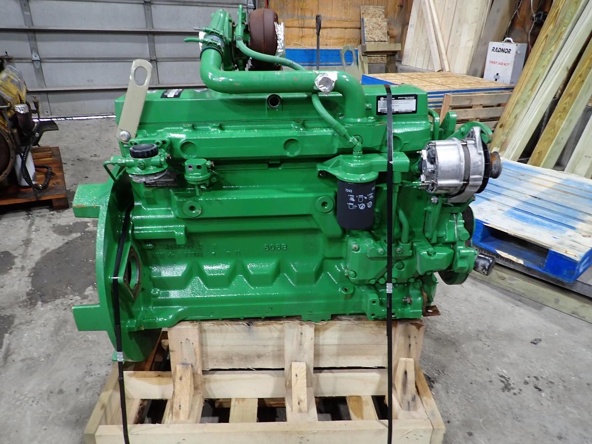 Used 2011 John Deere 6068TF151 Diesel Engine GOV'T SURPLUS