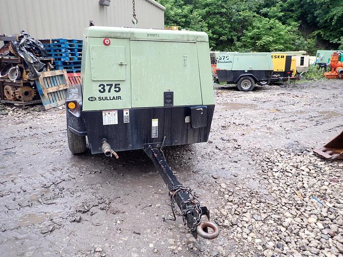 Used 2008 Sullair 375CA3 375 CFM Air Compressor VIDEO! CAT Diesel Towable PRE EMISSIO