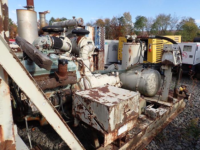 Used Quincy 850/200 Air Compressor 850 CFM Detroit Diesel 8V71 Skid Mounted 200 PSI!