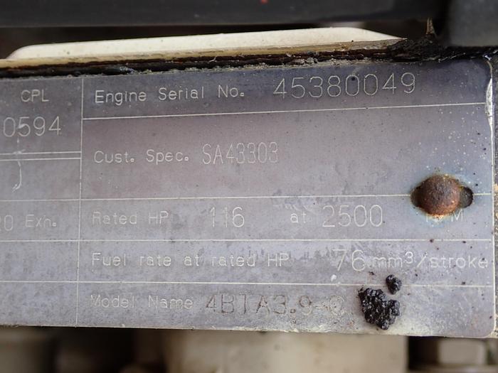 Used 1996 Cummins 4BTA 3.9 Diesel Power Unit 116 HP