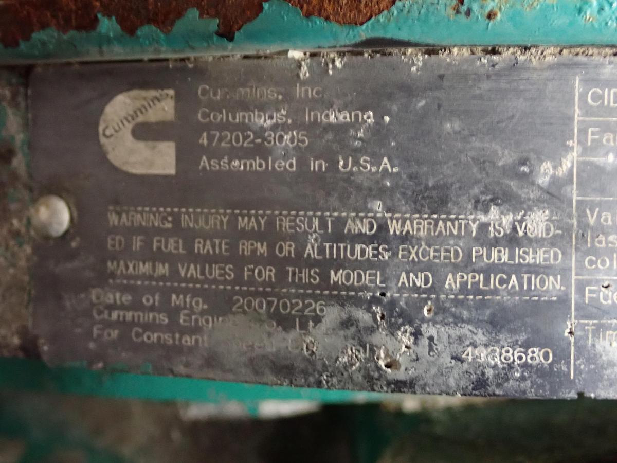 Used 2007 Cummins QSL9 Diesel Engine CPL 1754
