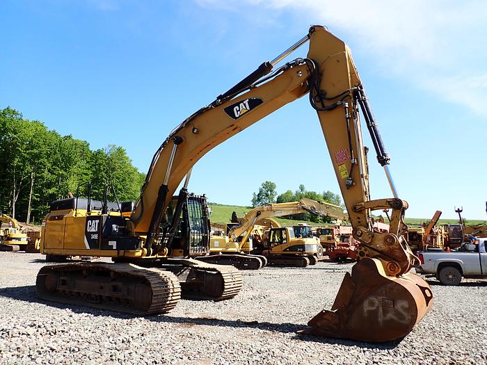 Used 2013 CAT 349EL Hydraulic Excavator Q/C & HAMMER LINES