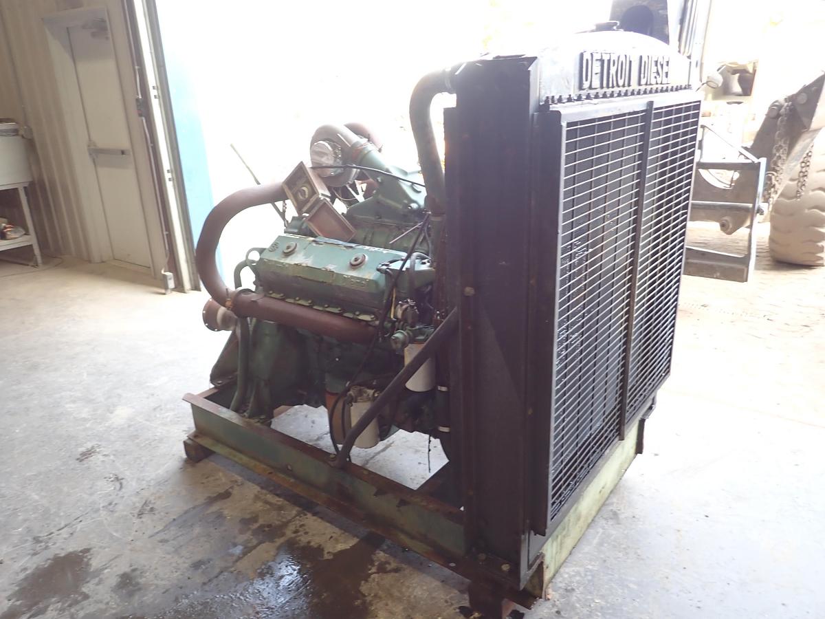 Used Detroit Diesel 8V71TA Industrial Engine w/ PTO CLUTCH!