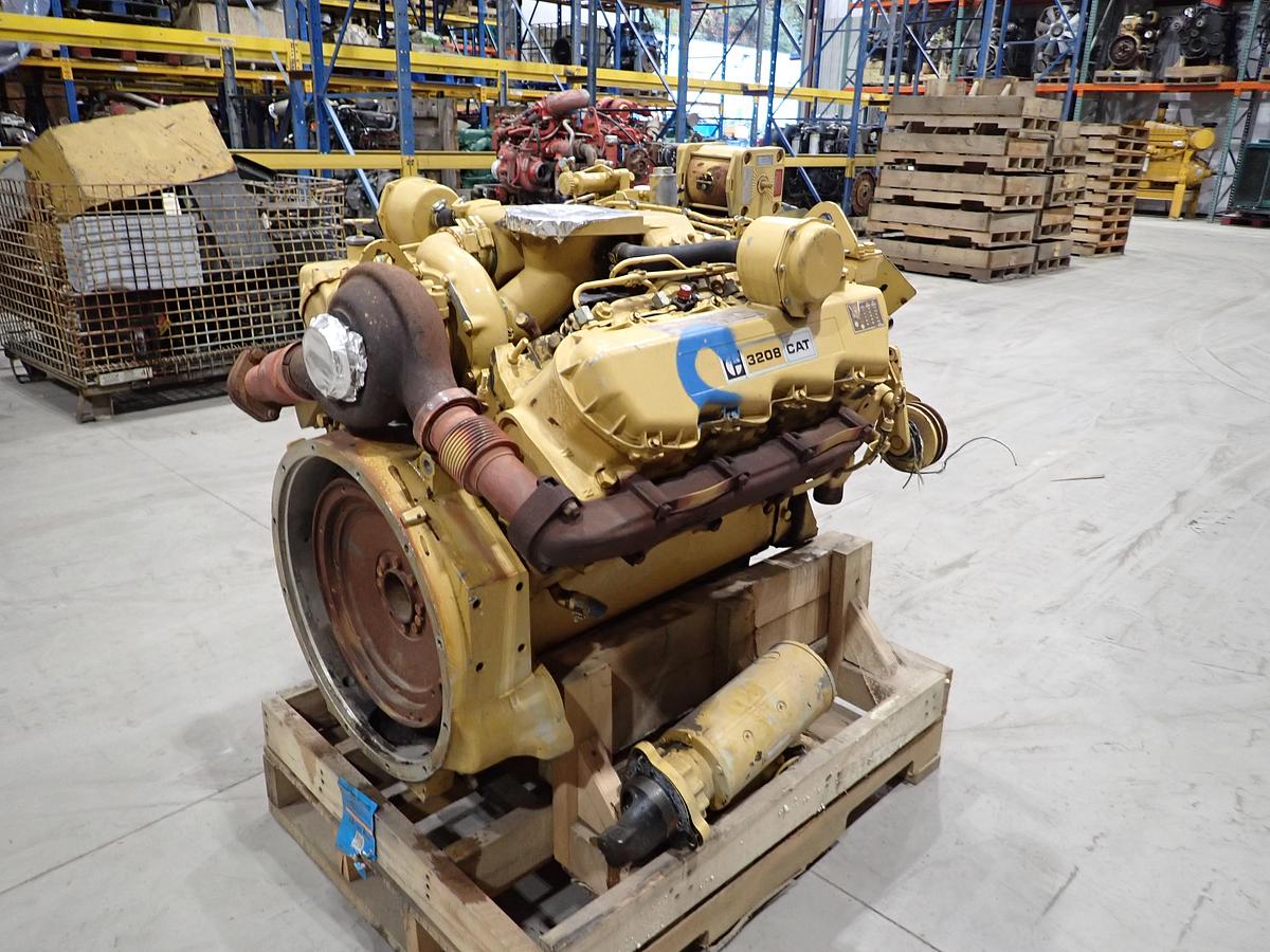 Used CAT 3208T Turbo Diesel Industrial Engine 1W7200
