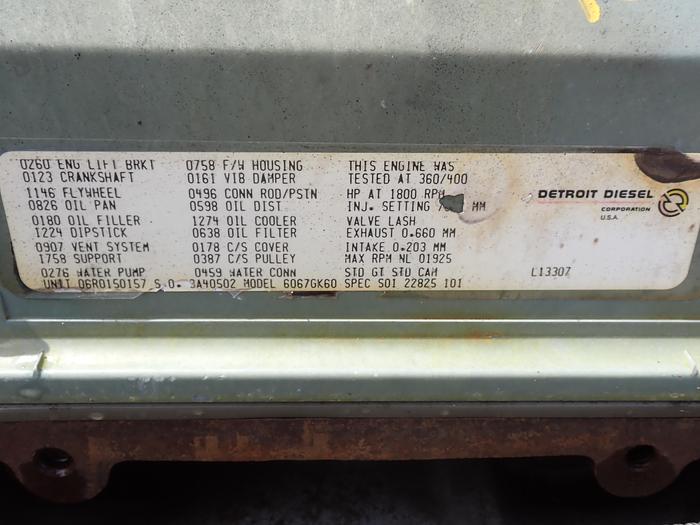 Used 1993 Detroit Diesel 12.7 Series 60 DDEC 3