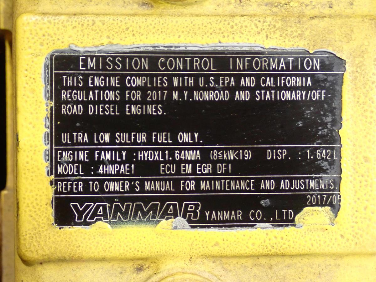 Used 2017 Yanmar 3TNV88F-EPMT Diesel Engine POWER UNIT!