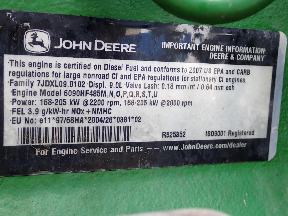 Used 2007 John Deere 6090HF485 Diesel Engine POWER UNIT