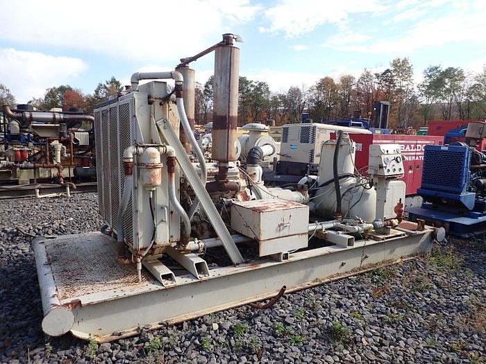Used Quincy 850/200 Air Compressor 850 CFM Detroit Diesel 8V71 Skid Mounted 200 PSI!