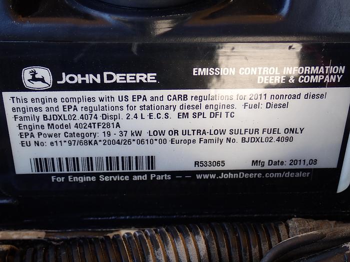 Used 2011 Atlas Copco XAS185JD7TBV