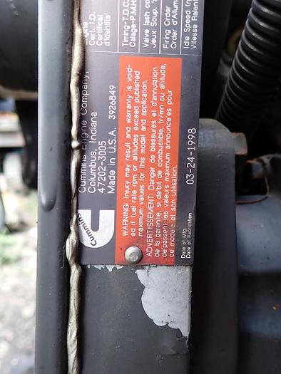 Used 1998 Cummins ISB 5.9 190 Truck Engine 73K Miles