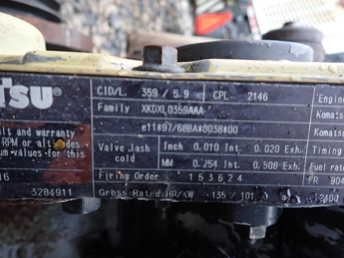 Used 1999 Komatsu S6D102E-1 Diesel Engine CPL 2146