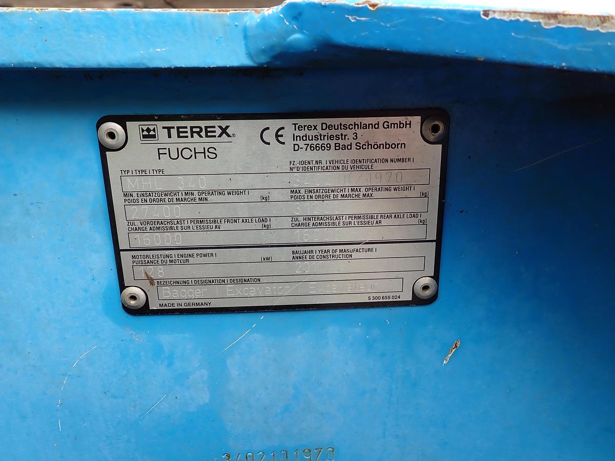Used 2011 Fuchs MHL340 Wheeled Material Handler