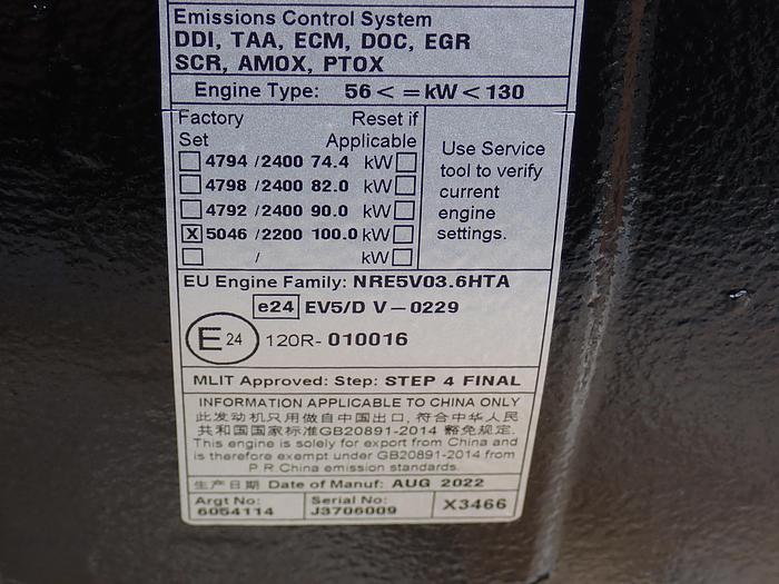 2022 CAT C3.6 Turbo Diesel Engine UNUSED SURPLUS AR 605-4114