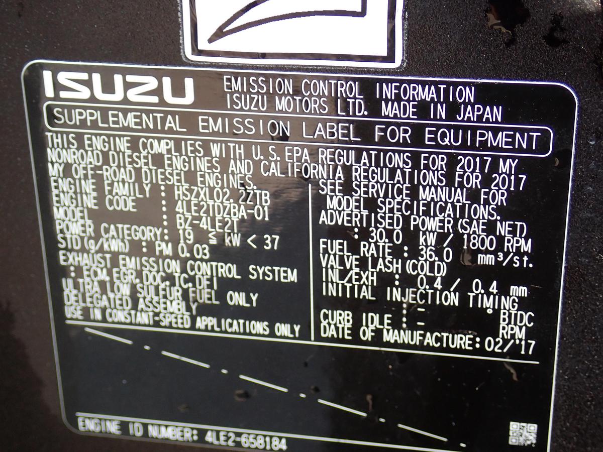 Used 2017 Atlas Copco QAS25 25 KVA Portable Generator