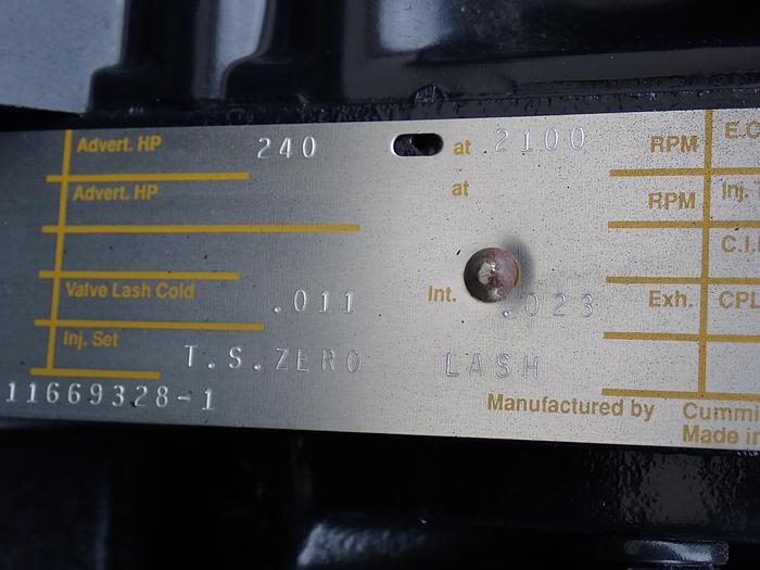 1992 Cummins NHC250 UNUSED Diesel Engine 5 TON MILITARY SURPLUS