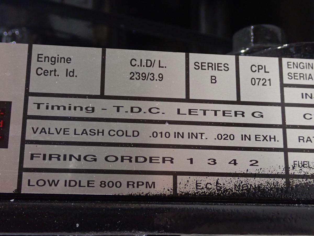2020 Cummins 4B 3.9 Diesel Engine UNUSED SURPLUS! CPL 0721