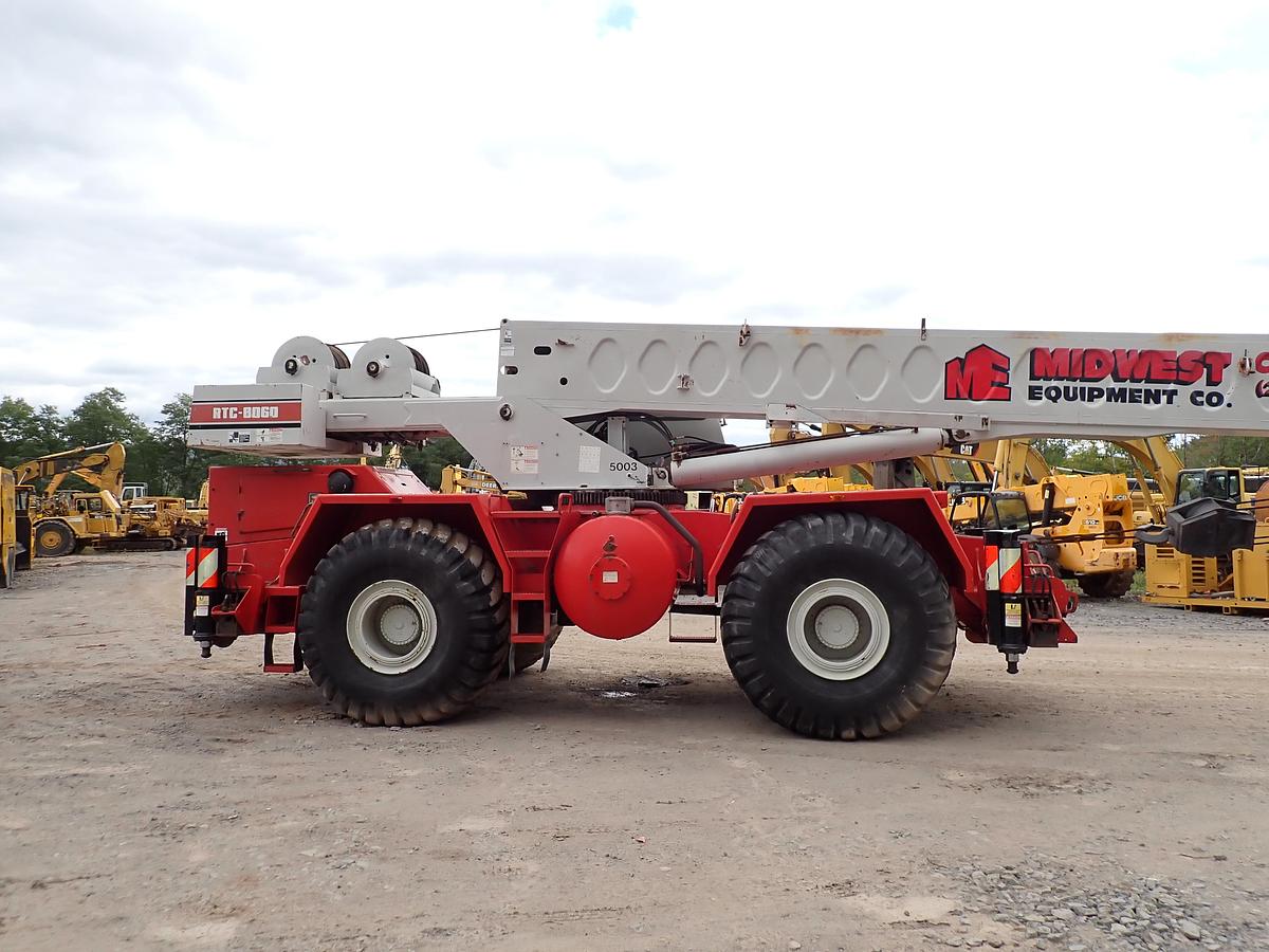 Used 1997 Link-Belt RTC-8060 60 Ton Rough Terrain Crane