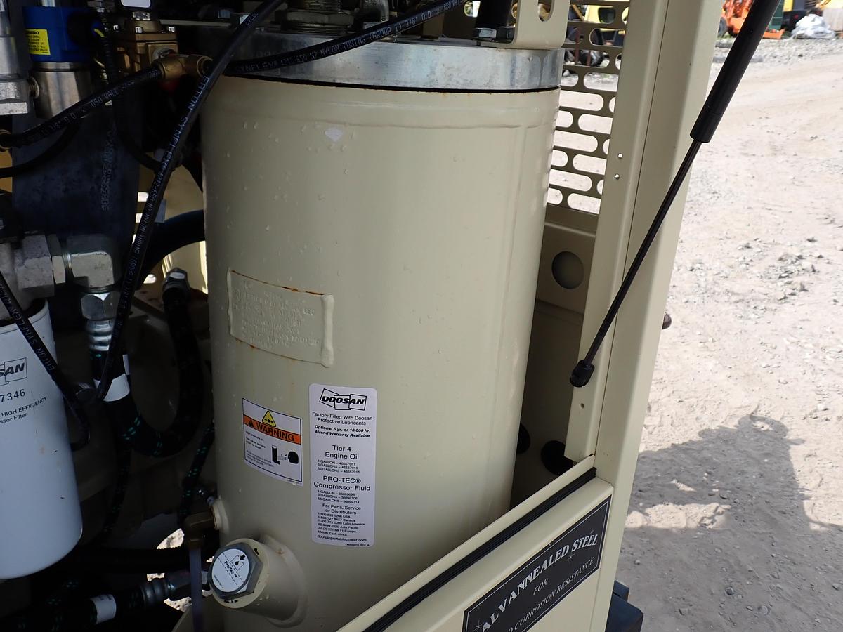 Used 2023 Doosan P425/HP375 Air Compressor 512 HOURS